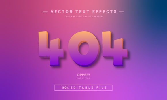 404 Error Editable Text Effect: Your Secret Weapon for Dynamic Design