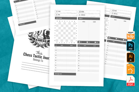 Analyze Your Game: The Chess Tactic Journal KDP Interior