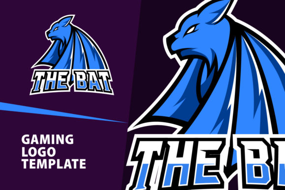 Bat Mascot Gaming Logo Design: A Vector Template for Esports & Streamers