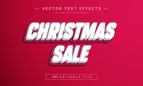 Christmas Sale Editable Text Effect: Create Festive Designs Instantly