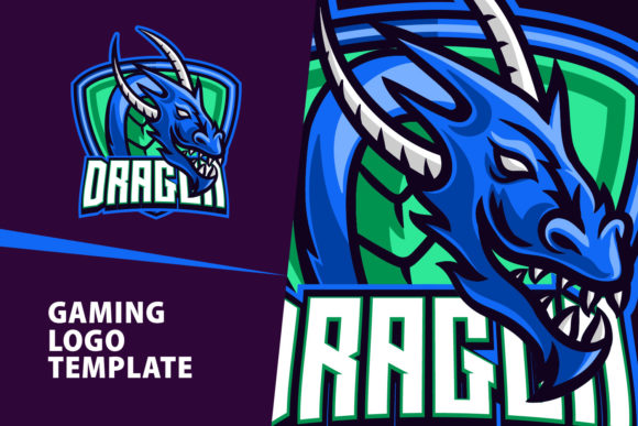 Command the Arena: The Ultimate Green Dragon Mascot Logo