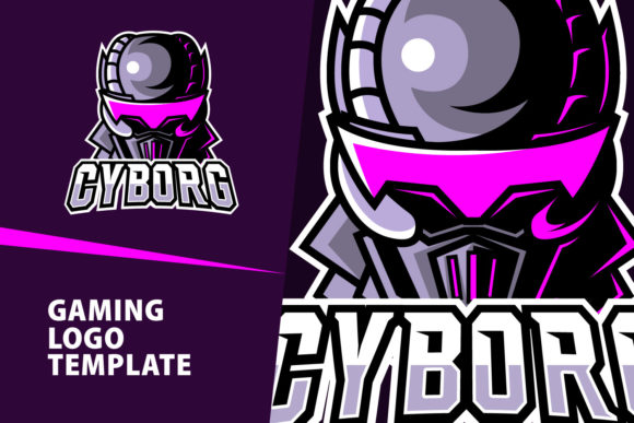 Cyborg Mascot Gaming Logo Design: Forging a Digital Identity
