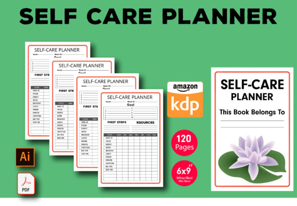 Design Your Wellness Brand: A Self Care Planner KDP Interior