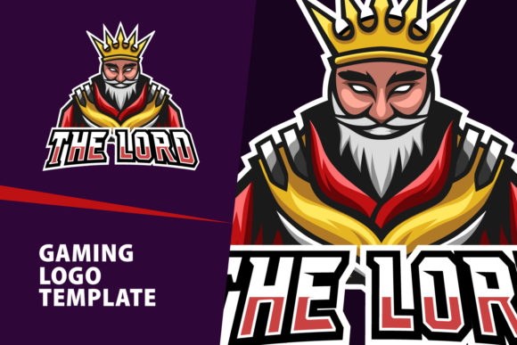 Lord Mascot Gaming Logo Design: A Dynamic Branding Asset