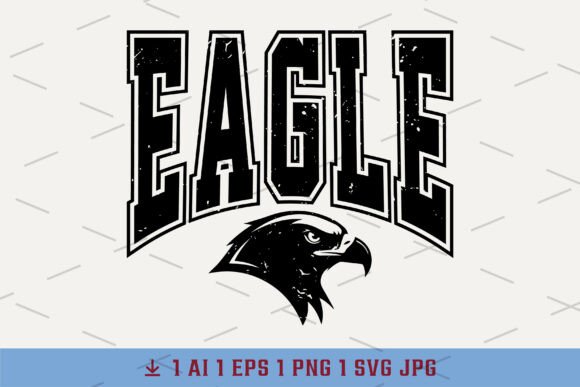 Revive Classic Spirit: The Varsity Retro Eagle Eagles Distressed Design
