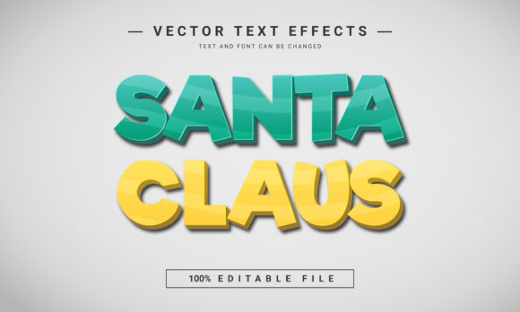 Santa Claus Editable Text Effect: A Festive Design Solution