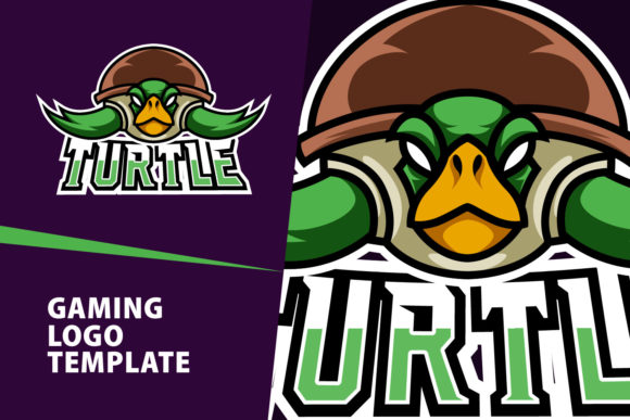 Turtle Mascot Gaming Logo Design: A Versatile Asset for Creators