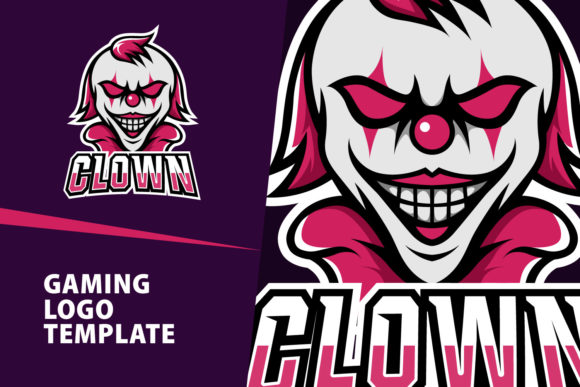 Unleash Your Brand: The Clown Mascot Gaming Logo