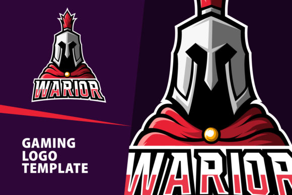 Warior Mascot Gaming Logo Design: A Bold Asset for Creators